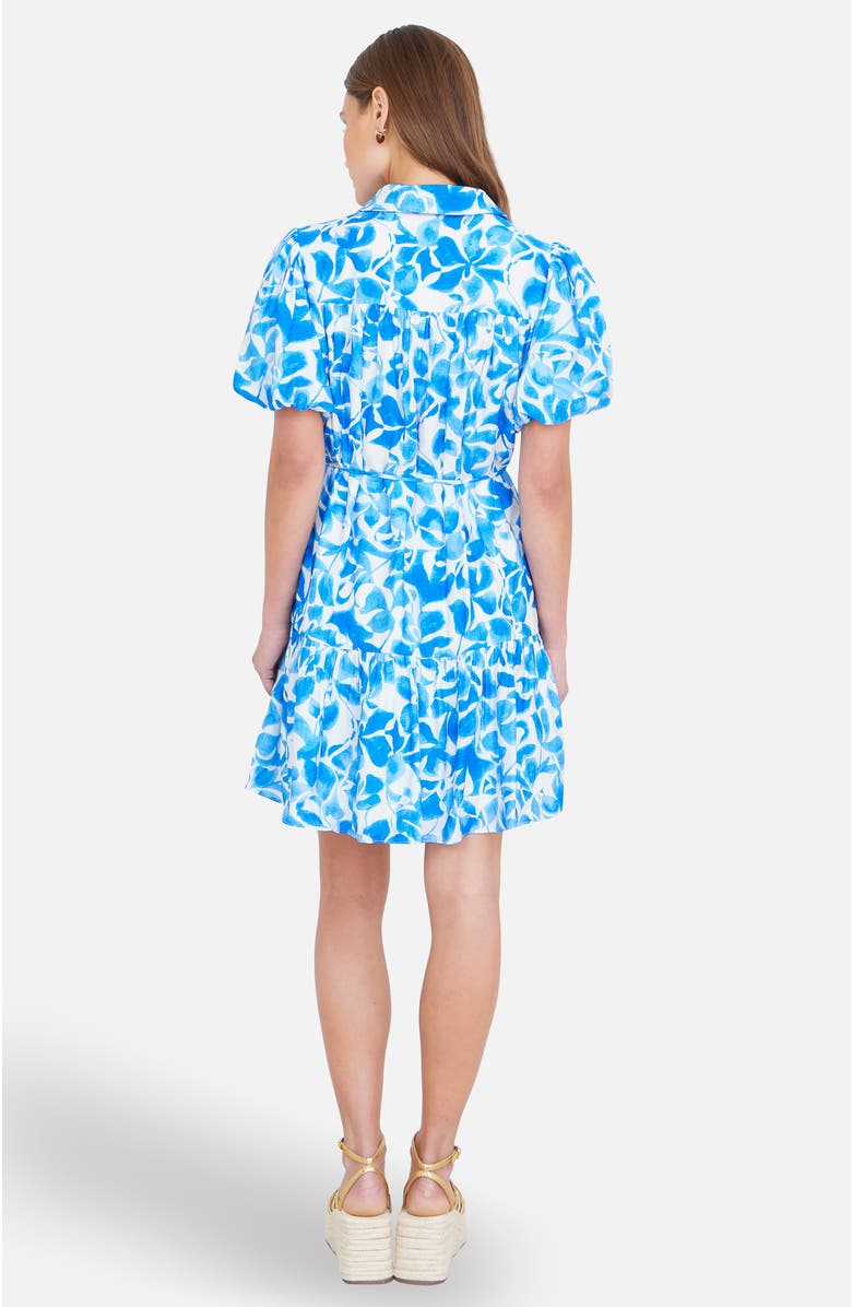 Yumi Floral Print Relaxed Shirt Dress, Alternate, color, Blue