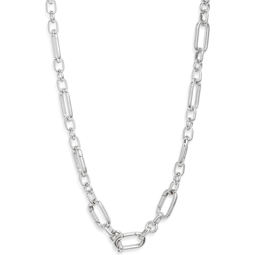 The Sis Kiss Collectors Charm Necklace In Metallic