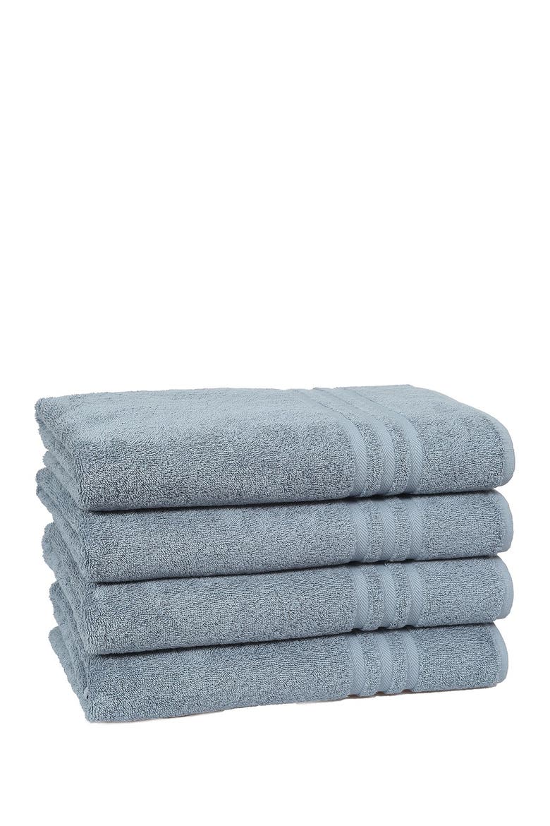Denzi Bath Towels - Set of 4 - Denzi Blue, Alternate, color, DENZI BLUE