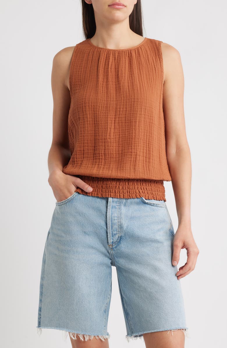 Michael Stars Janelle Tie Neck Tank, Main, color,