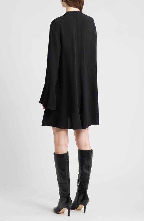 Nordstrom Long Sleeve Minidress In Black