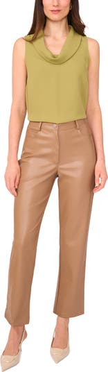 Cowl Neck Sleeveless Blouse