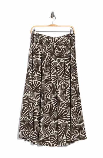 Printed Full Midi Skirt