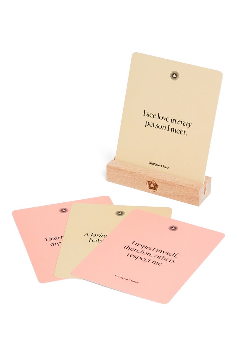 Mindful Affirmations Love & Relationship Cards, Alternate, color, PINK