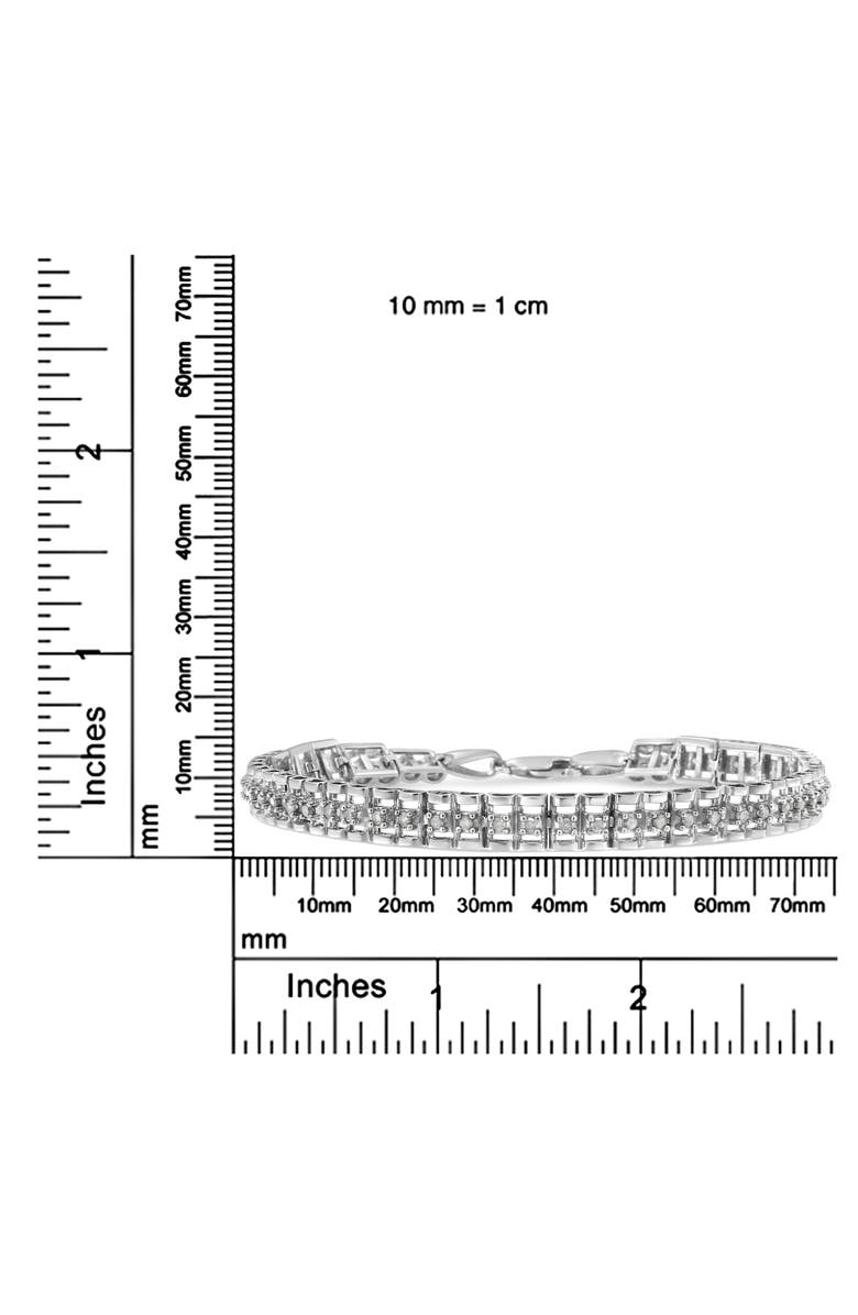 Haus of Brilliance Silver 1/2 Cttw Diamond Double-Link Tennis Bracelet, Alternate, color,