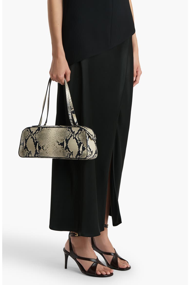 Demi Satin Midi Skirt, Alternate, color, BLACK