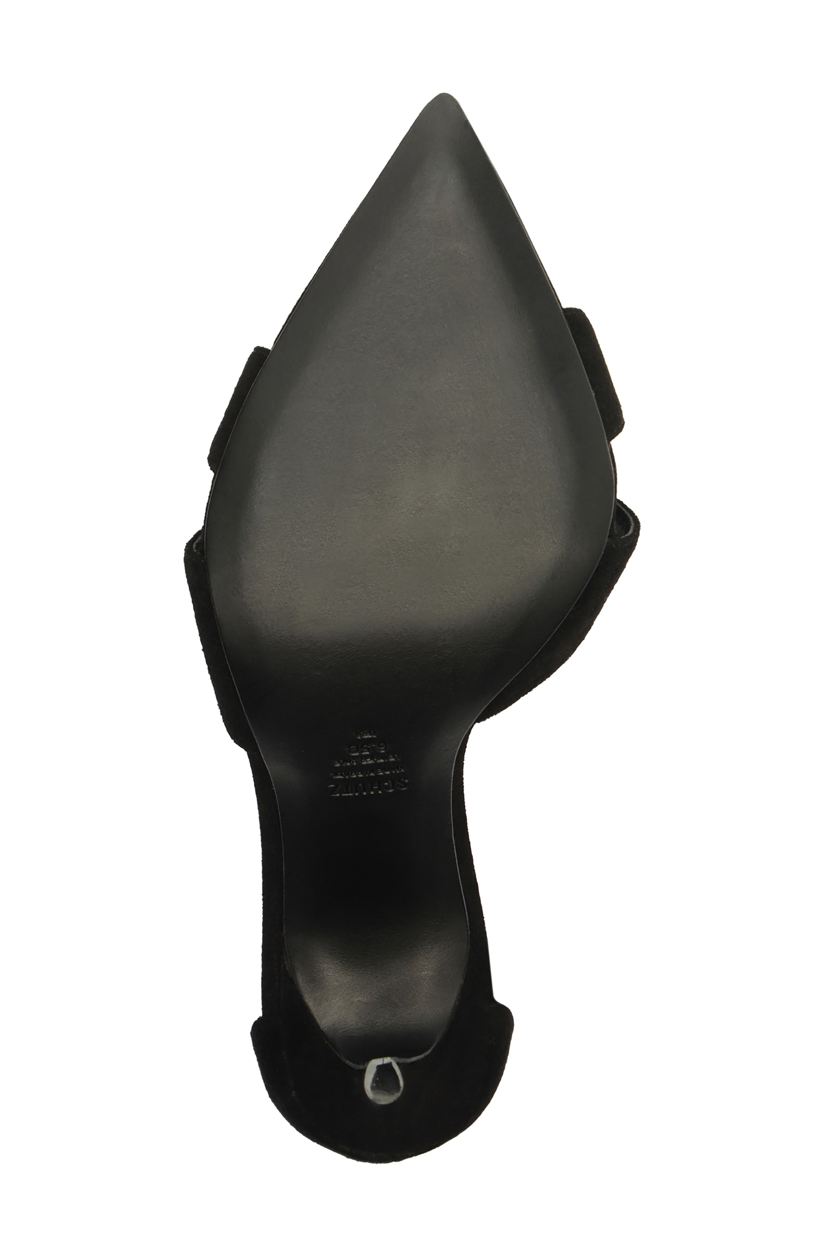 Schutz Hilda Leaf Pointed Toe d
Orsay Pump, Alternate, color, Black