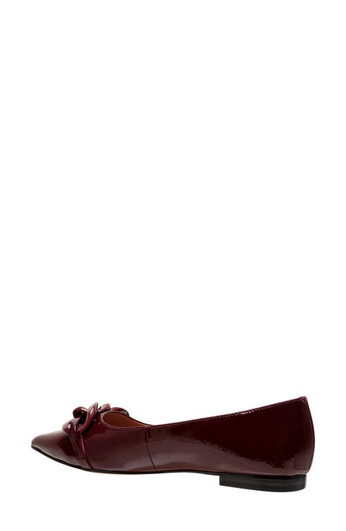 Linea Paolo Nora Pointed Toe Flat In Red