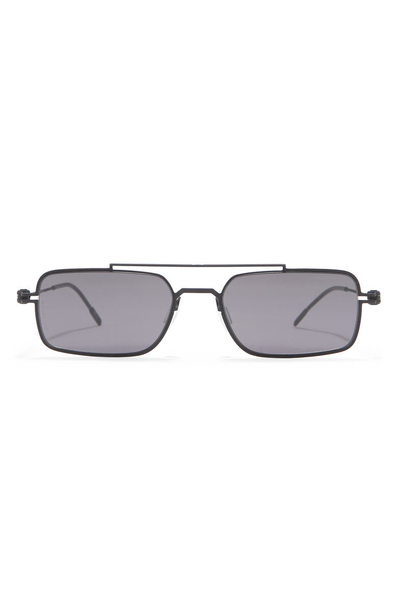 Montblanc 54mm Rectangle Sunglasses, Main, color,