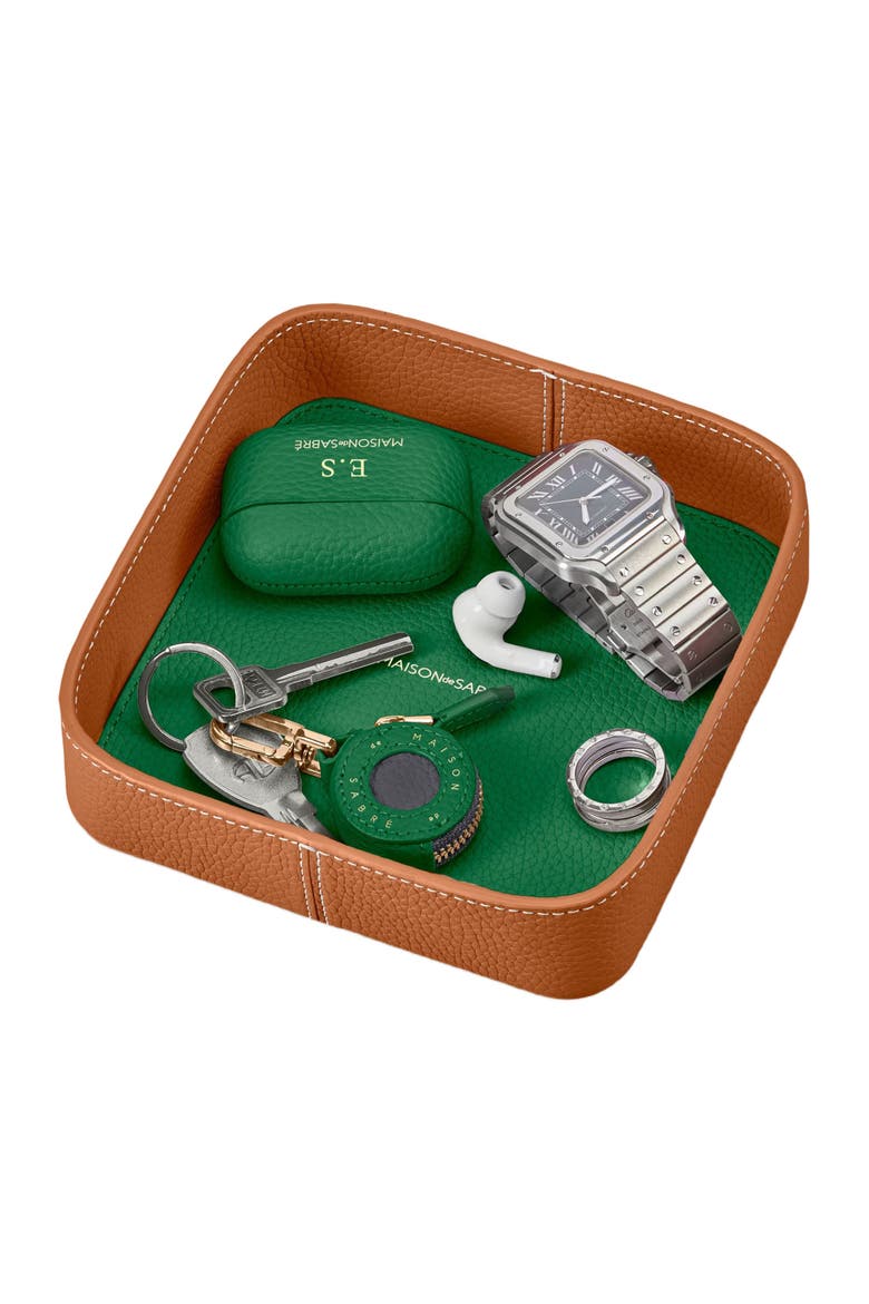 The Catchall Tray, Alternate, color, Pecan Emerald