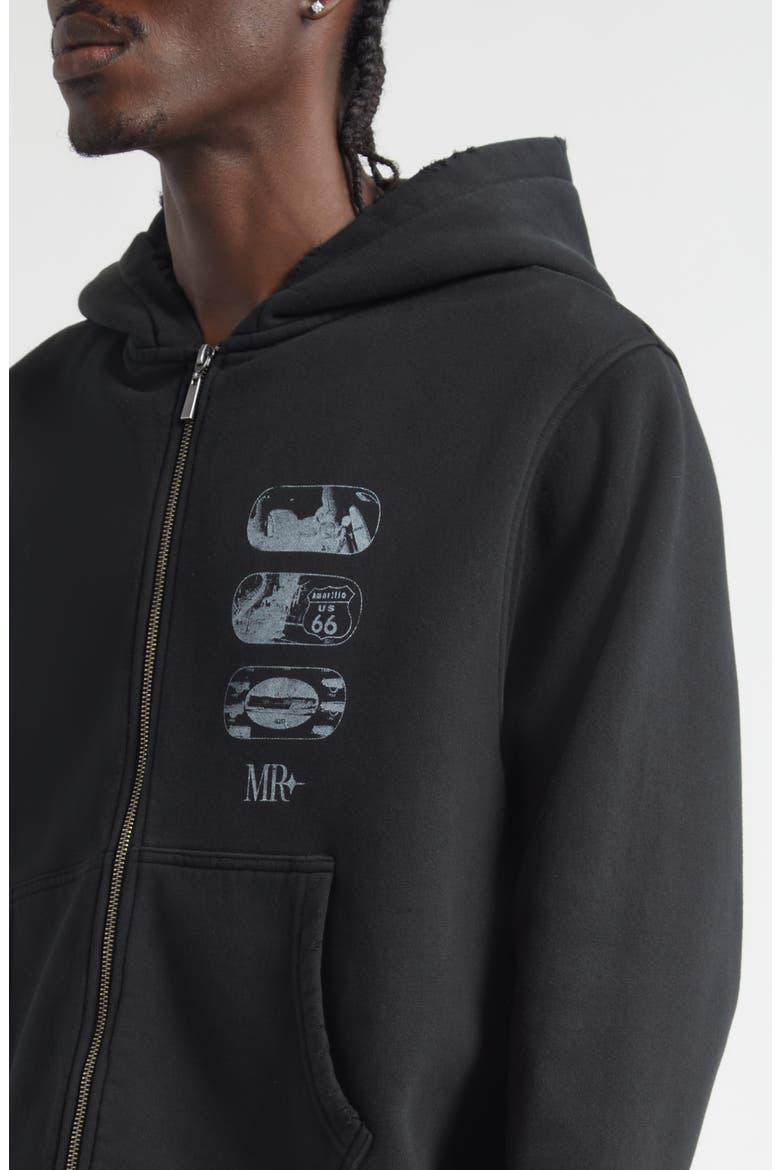 Auto Zip Hoodie, Alternate, color, DISTRESSED BLACK
