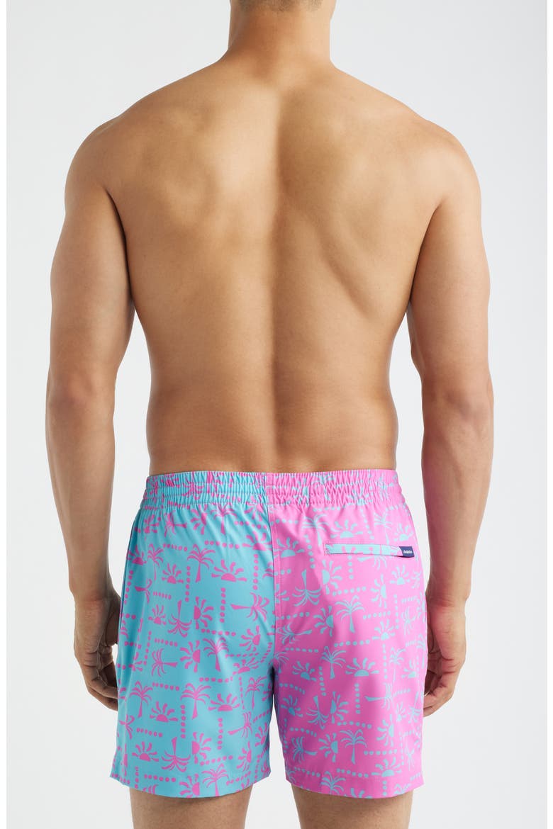 Pacific Grids 5.5-Inch Swim Trunks, Alternate, color, BRIGHT PINK