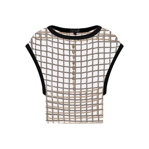 Sequin Cut Out Top