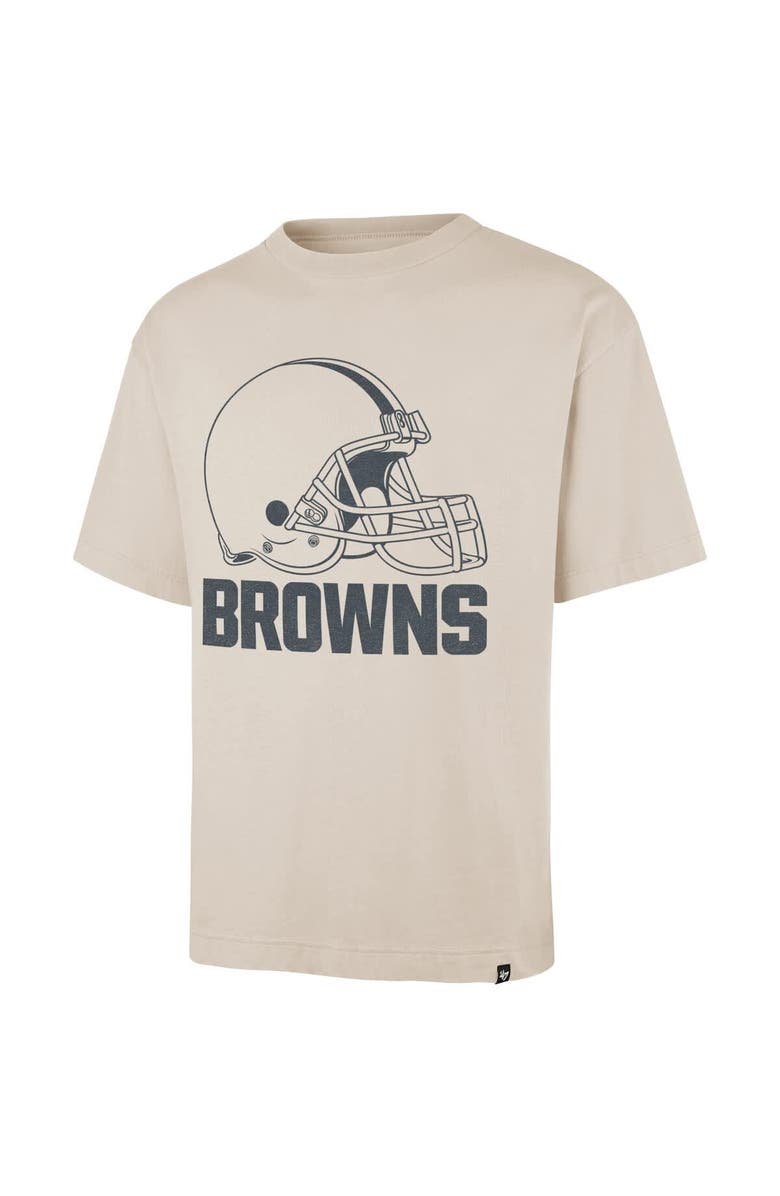 '47 Men's '47 Tan Cleveland Browns Bouldering Imprint Ravine Foundation T-Shirt, Alternate, color, Tan
