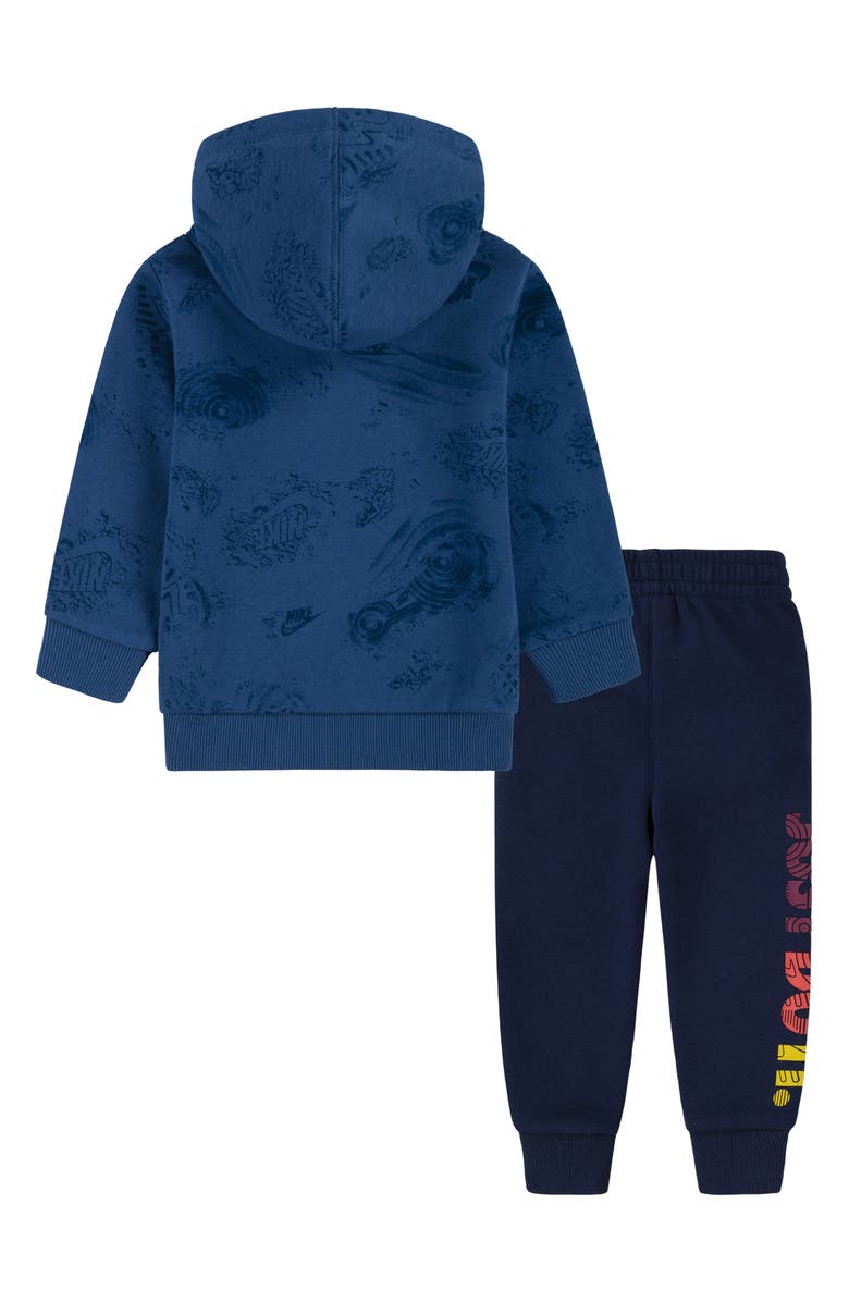 Nike Kids' Logo Fleece Pullover Hoodie & Joggers Set, Alternate, color, Midnight Navy