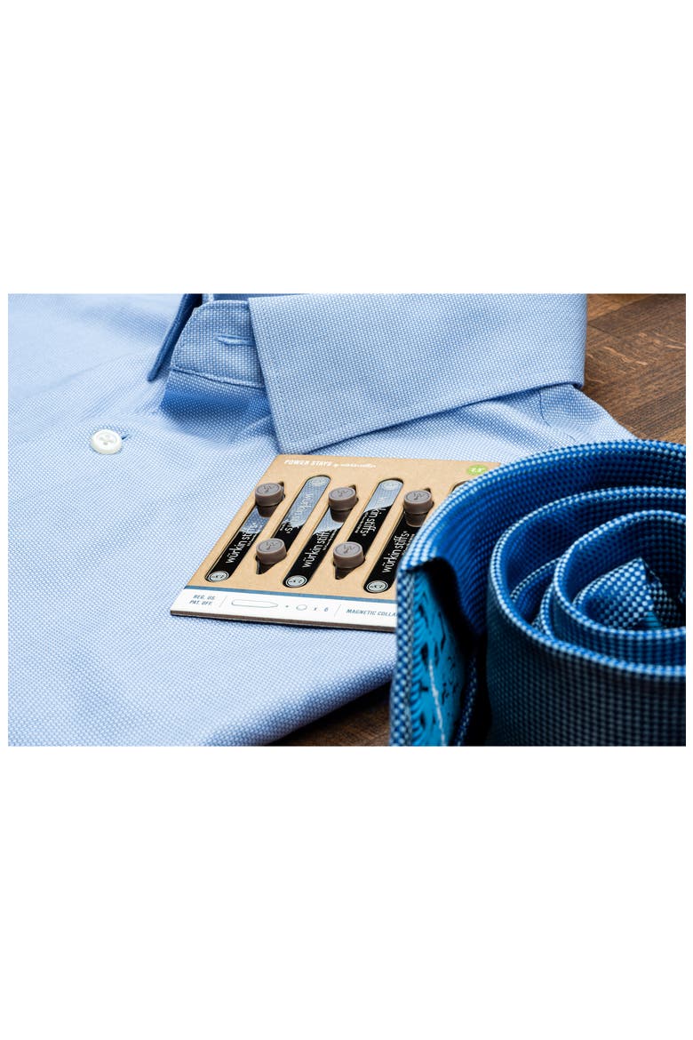 Magnetic Collar Stays, Alternate, color, SILVER