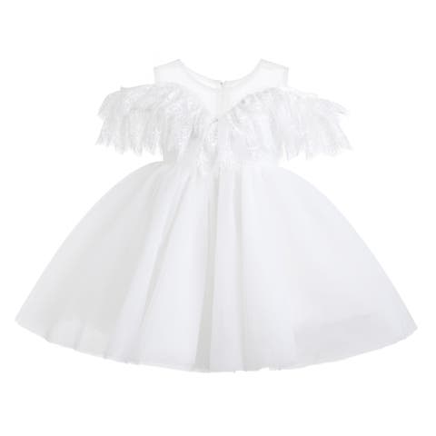Estelle Off‑Shoulder Lace Dress