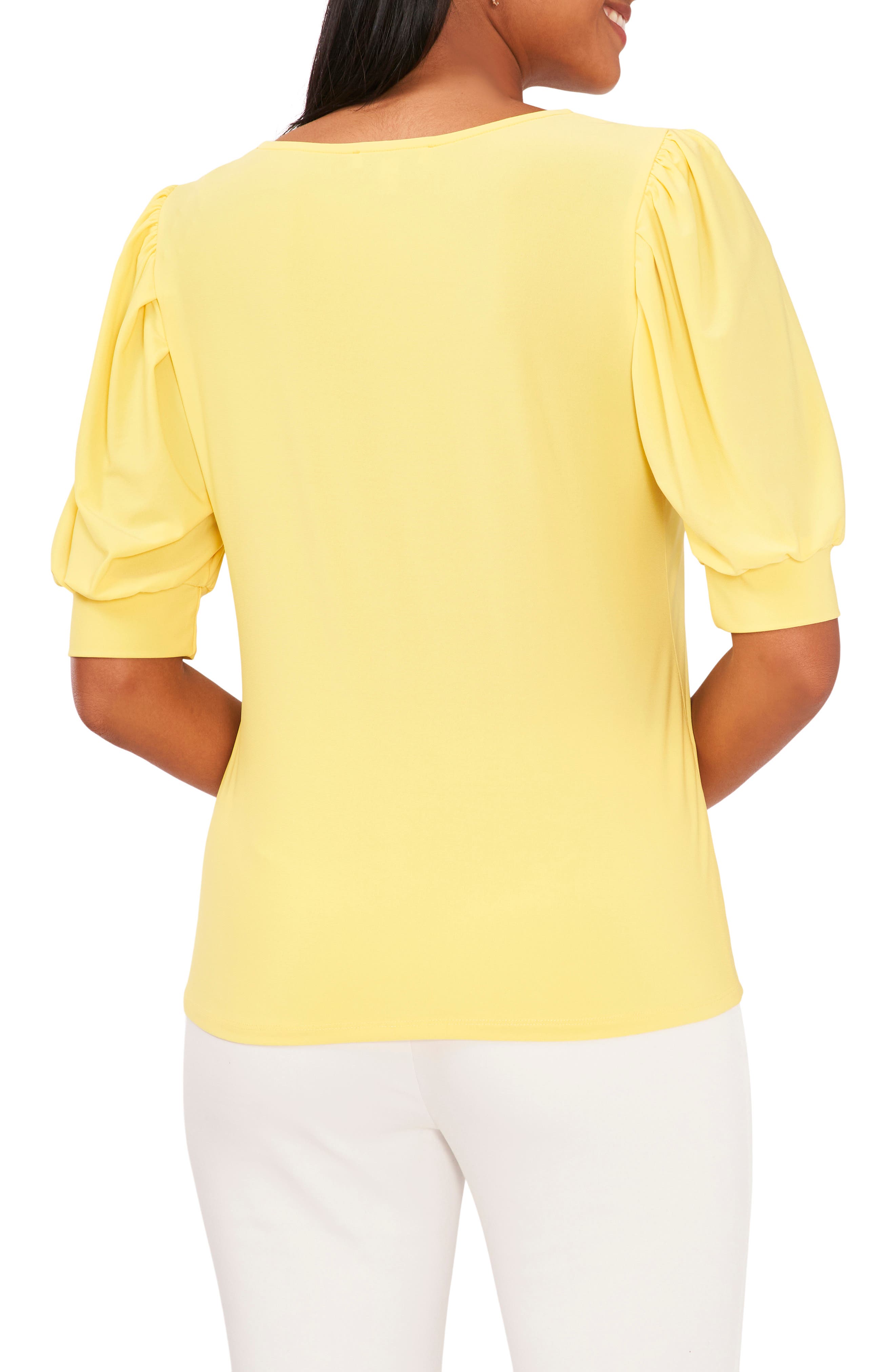 Balloon Sleeve Jersey Top - image 2
