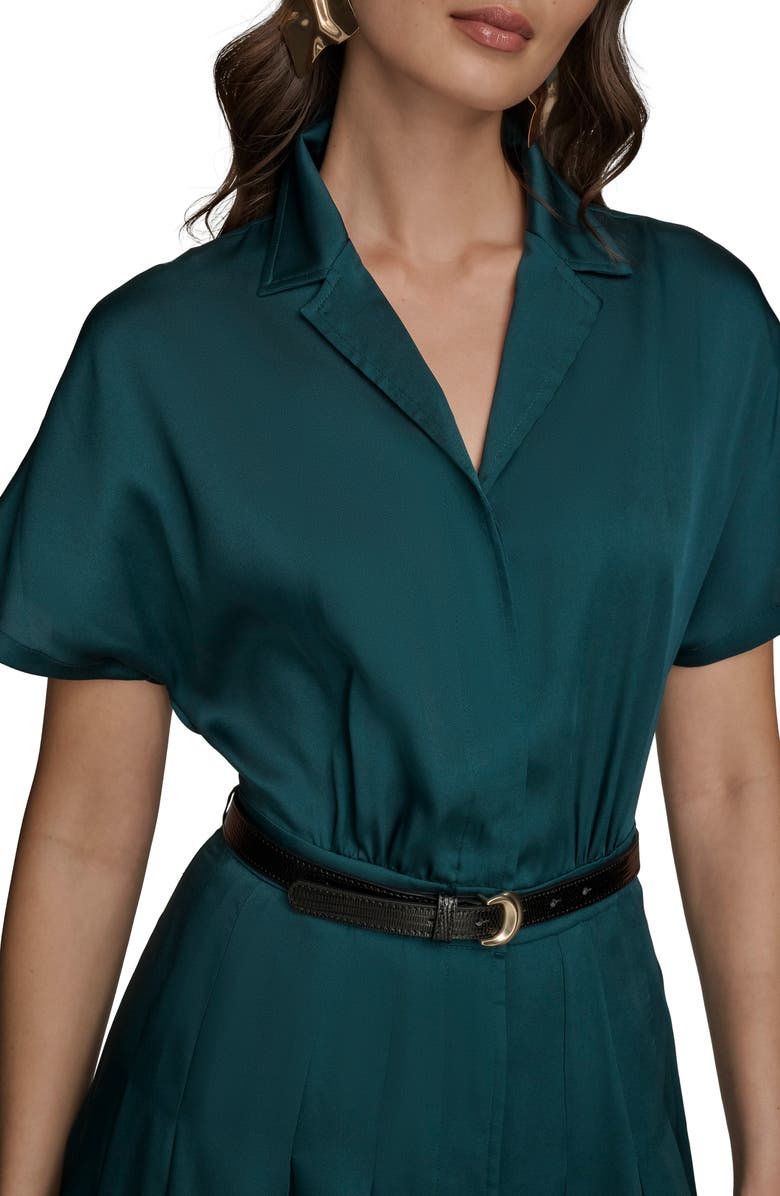 Donna Karan New York Short Sleeve Belted Shirtdress, Alternate, color, Hudson