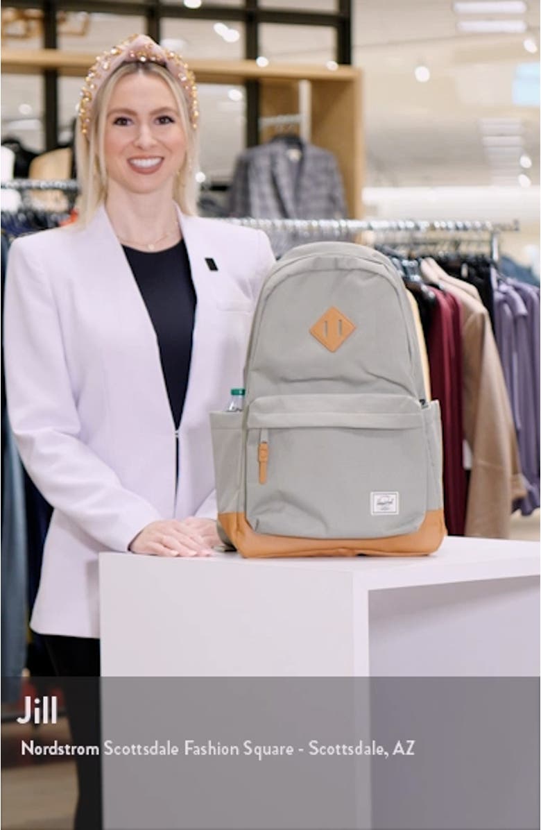 Heritage Recycled Polyester Backpack, sales video thumbnail