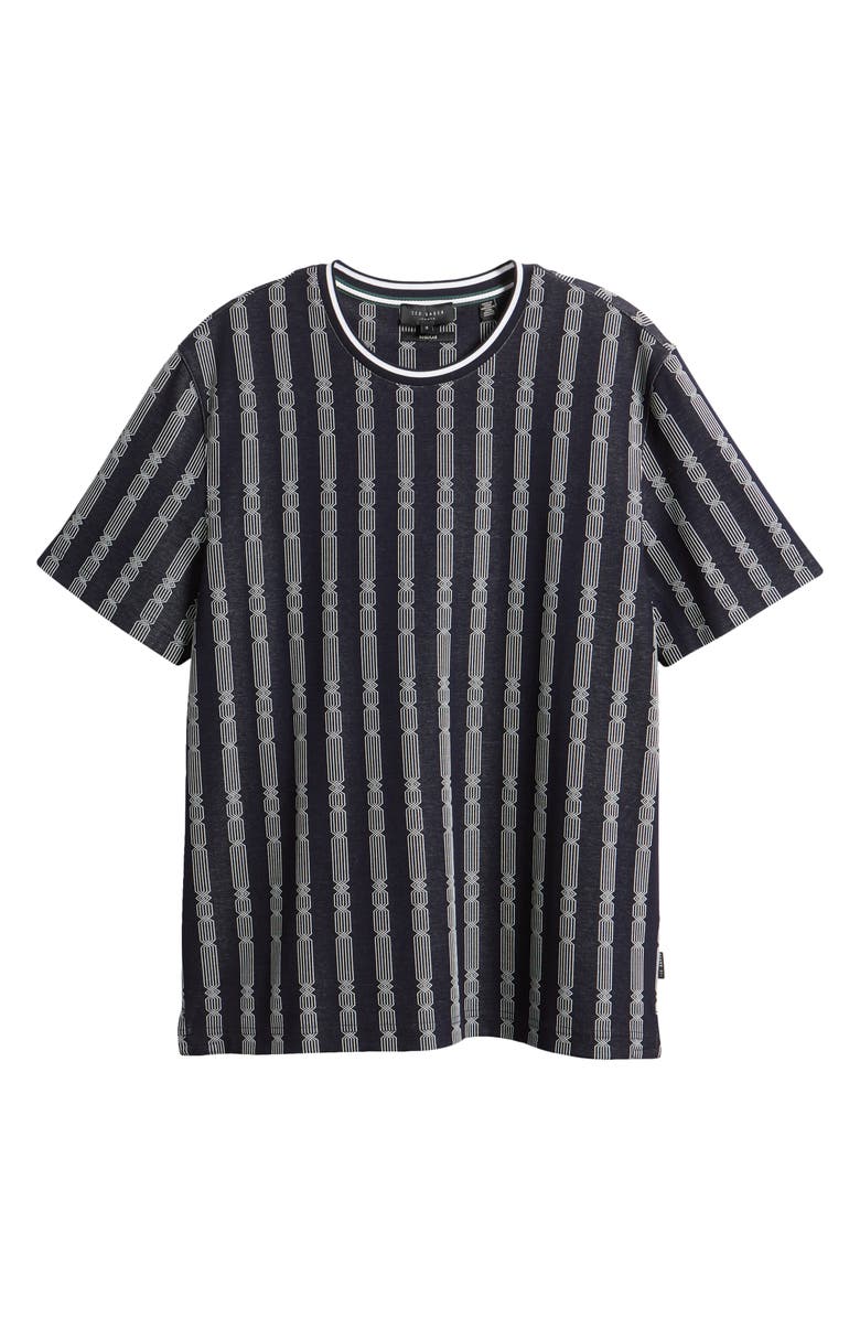 Ted Baker London Estat Cable Stripe Jacquard T-Shirt, Alternate, color,