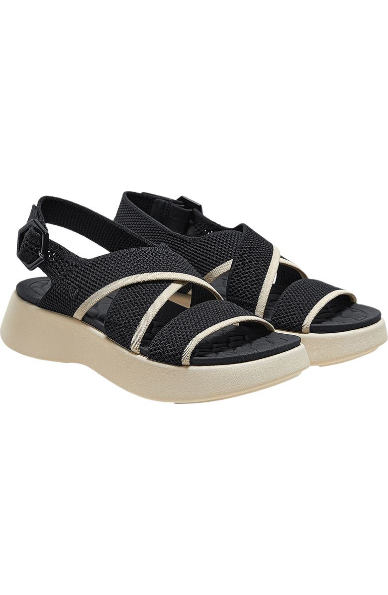 VIVAIA AdaptAll Sport Sandals, Main, color, Black Cream Ivory