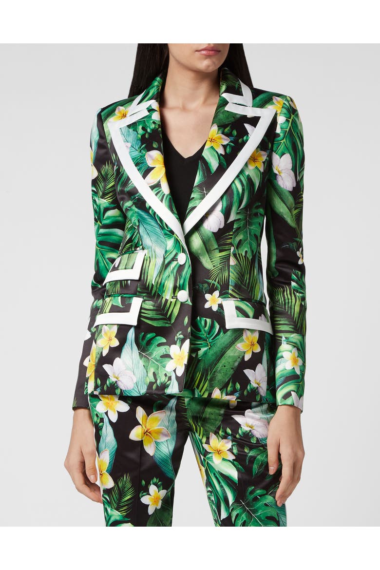 Duchesse Blazer Hawaii Women, Main, color, green
