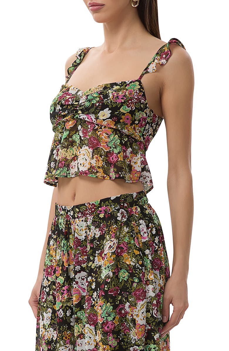 AFRM Aisha Floral Ruffle Shoulder Camisole, Alternate, color, Vintage Floral