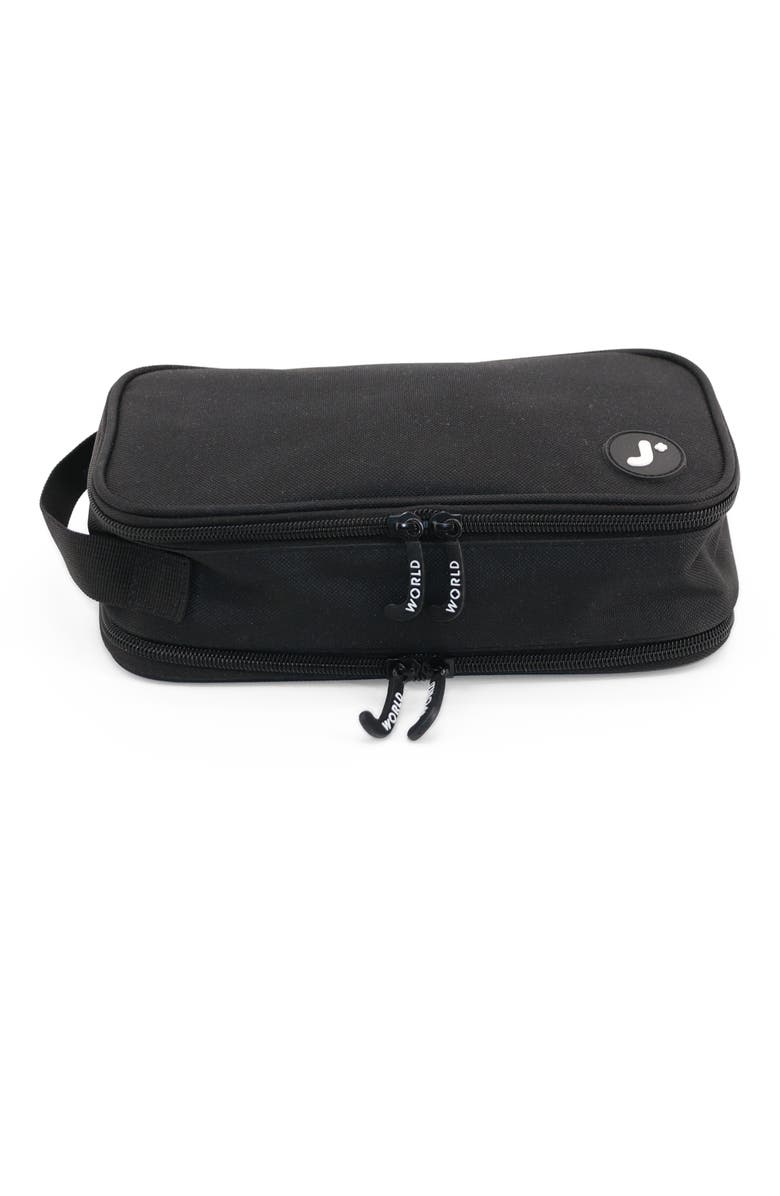J World Doodle Pencil Case with Handle Strap, Alternate, color, Black