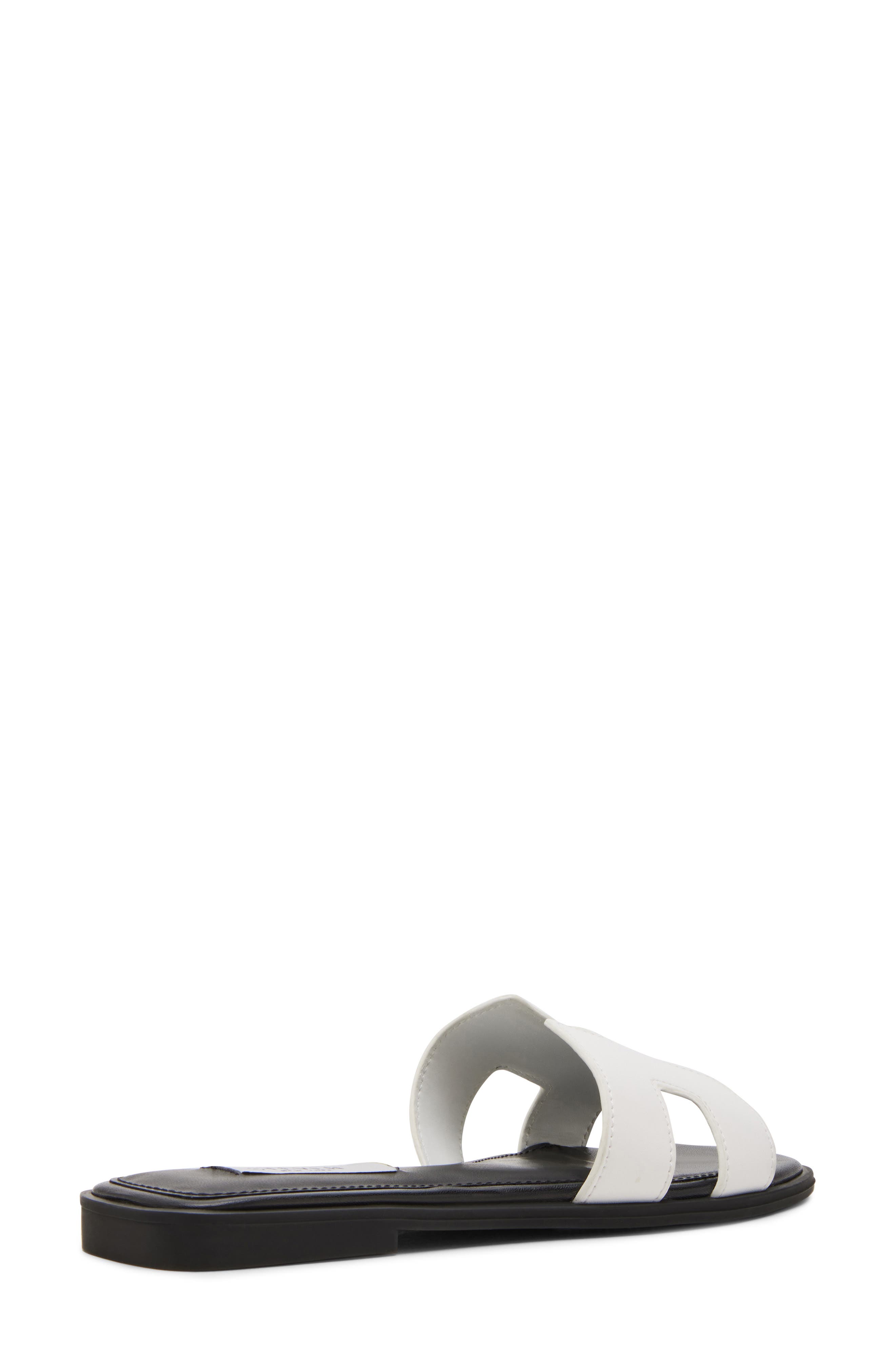 Harlien Slide Sandal, Alternate, color, WHT/BLACK