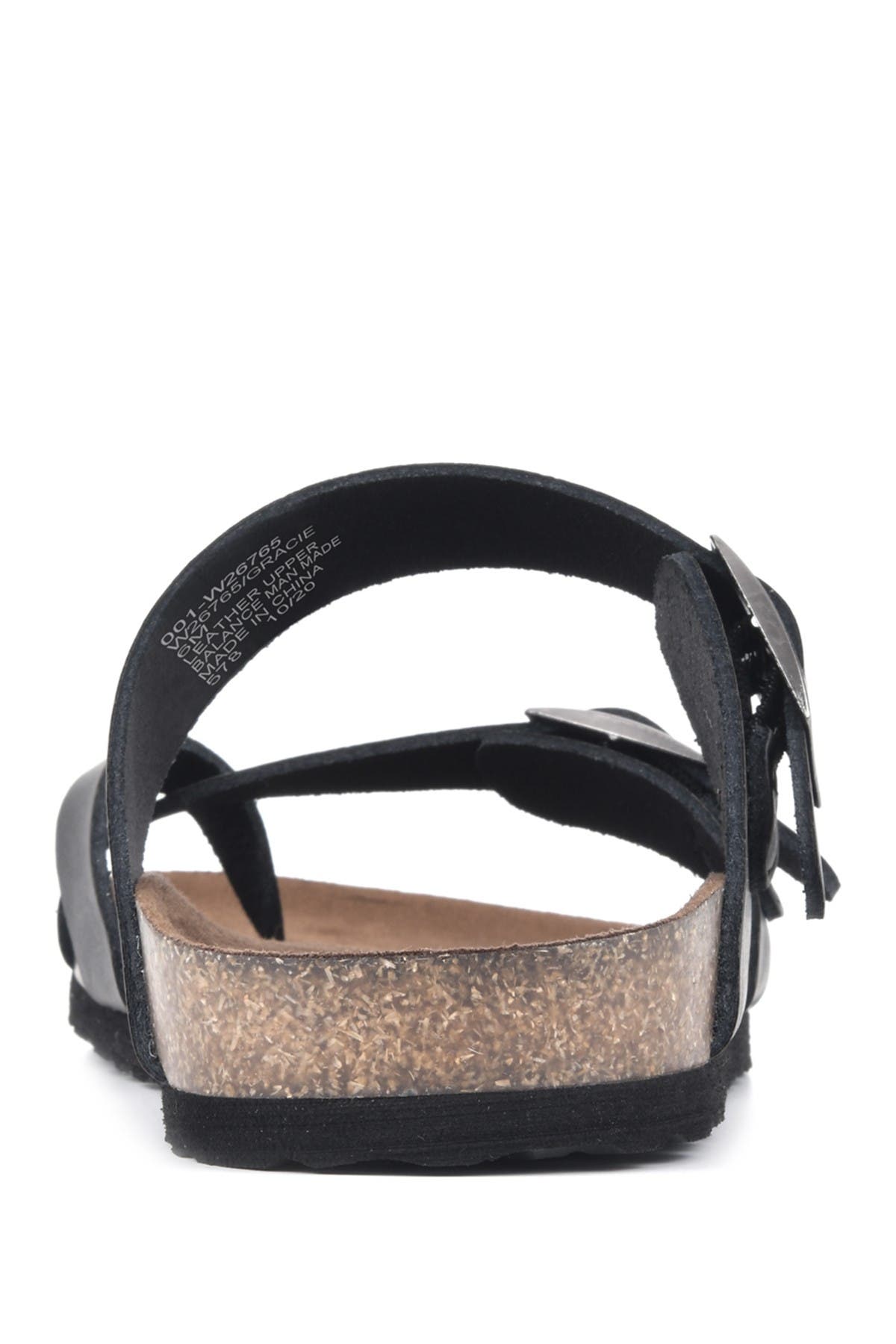 White Mountain Footwear Gracie Double Buckle Sandal, Alternate, color, 