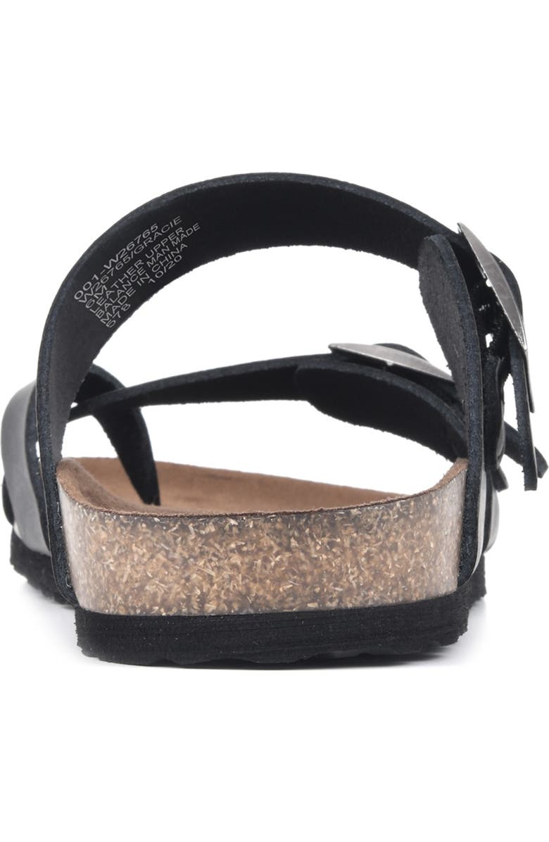 White Mountain Footwear Gracie Double Buckle Sandal, Alternate, color,