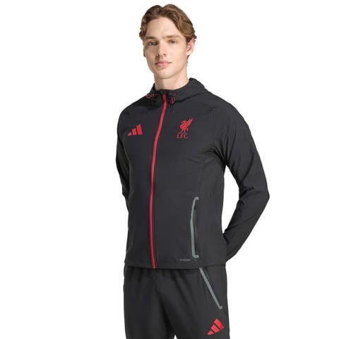 Men's adidas Black Liverpool 2025/26 Tiro Vis Tech Travel Jacket