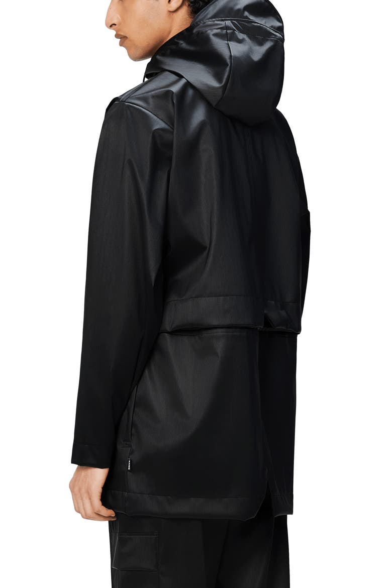 Bold Waterproof Raincoat, Alternate, color, BLACK GRAIN