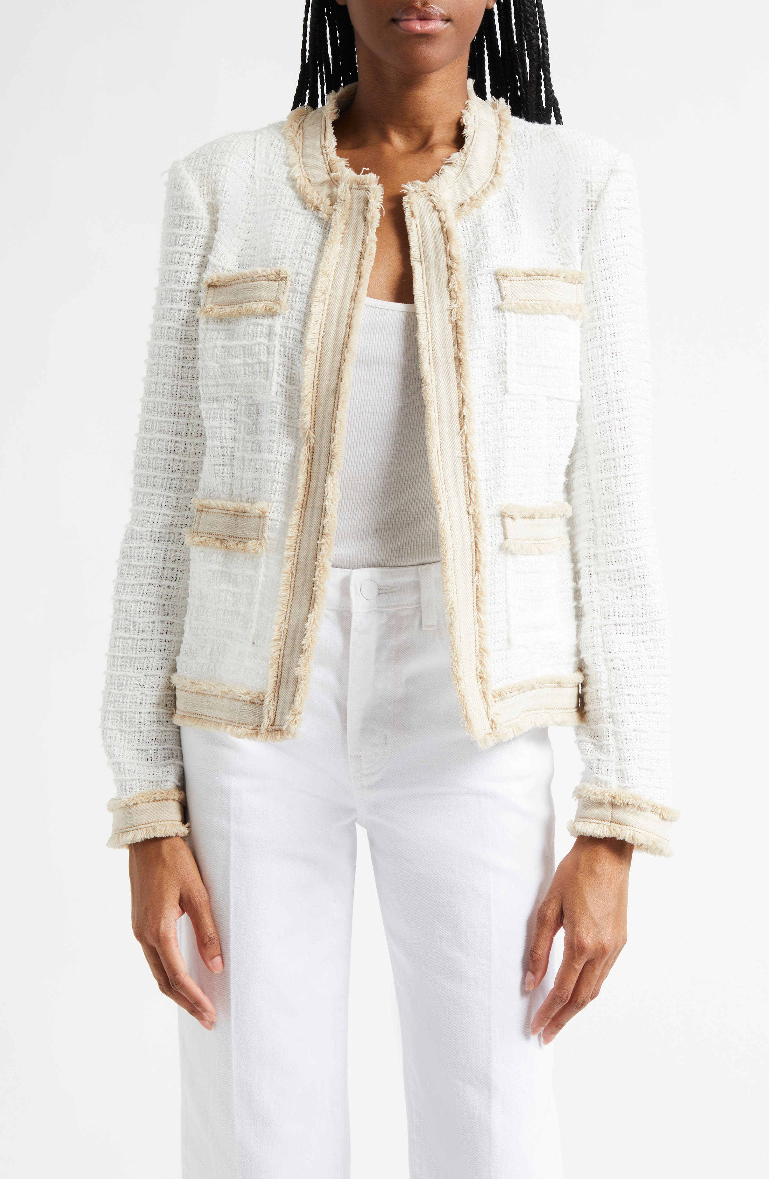 L'AGENCE Agnes Tweed Jacket