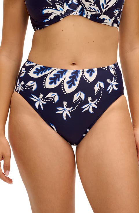 Playa Azul High Waist Bikini Bottoms