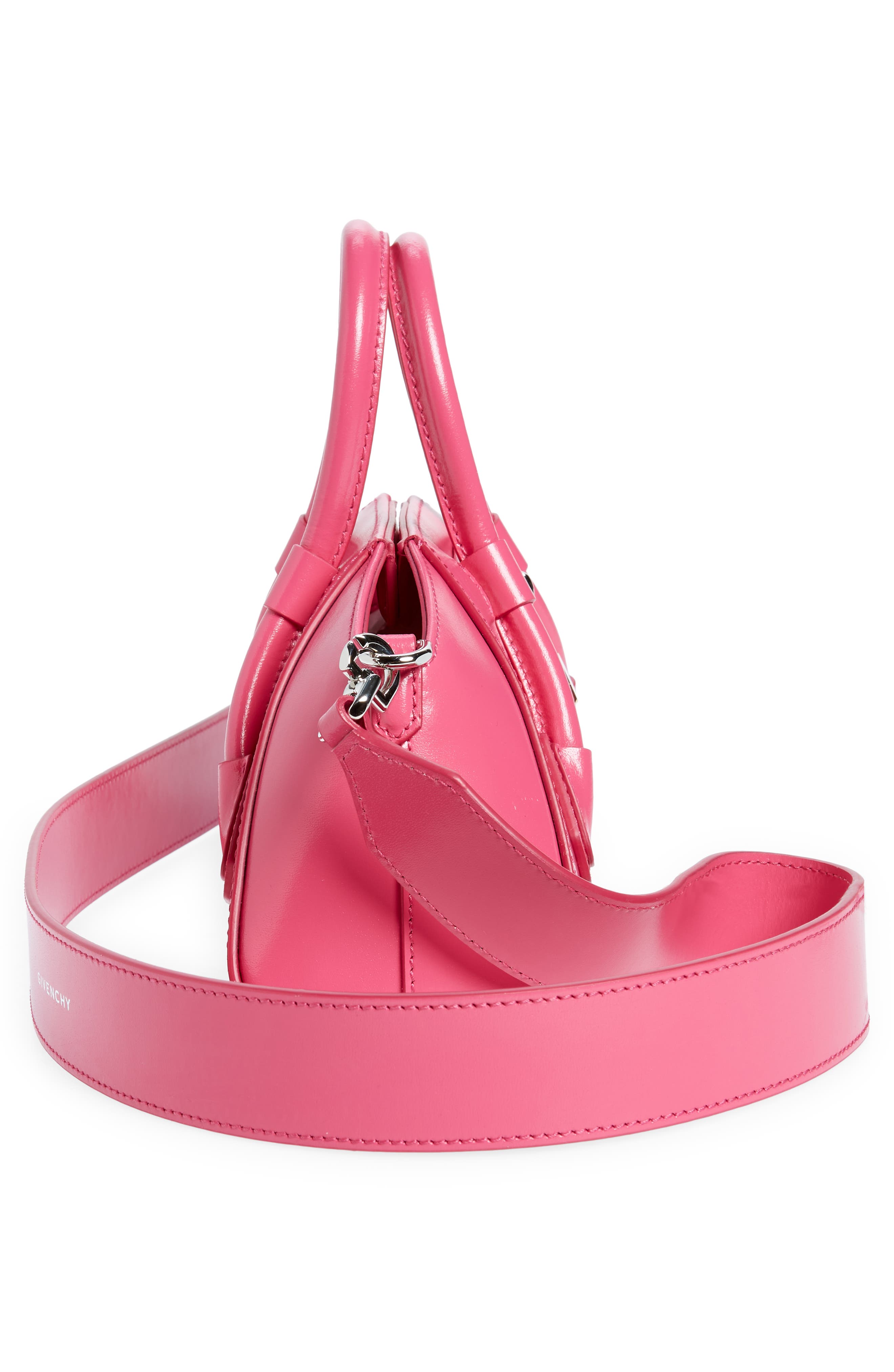 Mini Antigona Stretch Handbag, Alternate, color, NEON PINK