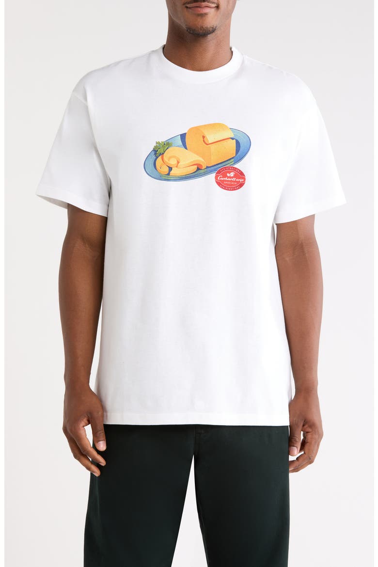 Fromage Organic Cotton Graphic T-Shirt, Main, color, WHITE