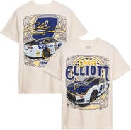 Classic Ink Men's Classic Ink Cream Chase Elliott #9 Kelley Blue Book 2026 T-Shirt