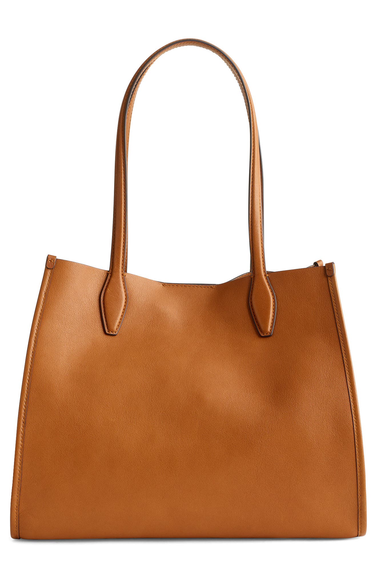 Madewell The Lexington Leather Tote, Alternate, color, Hot Coffee
