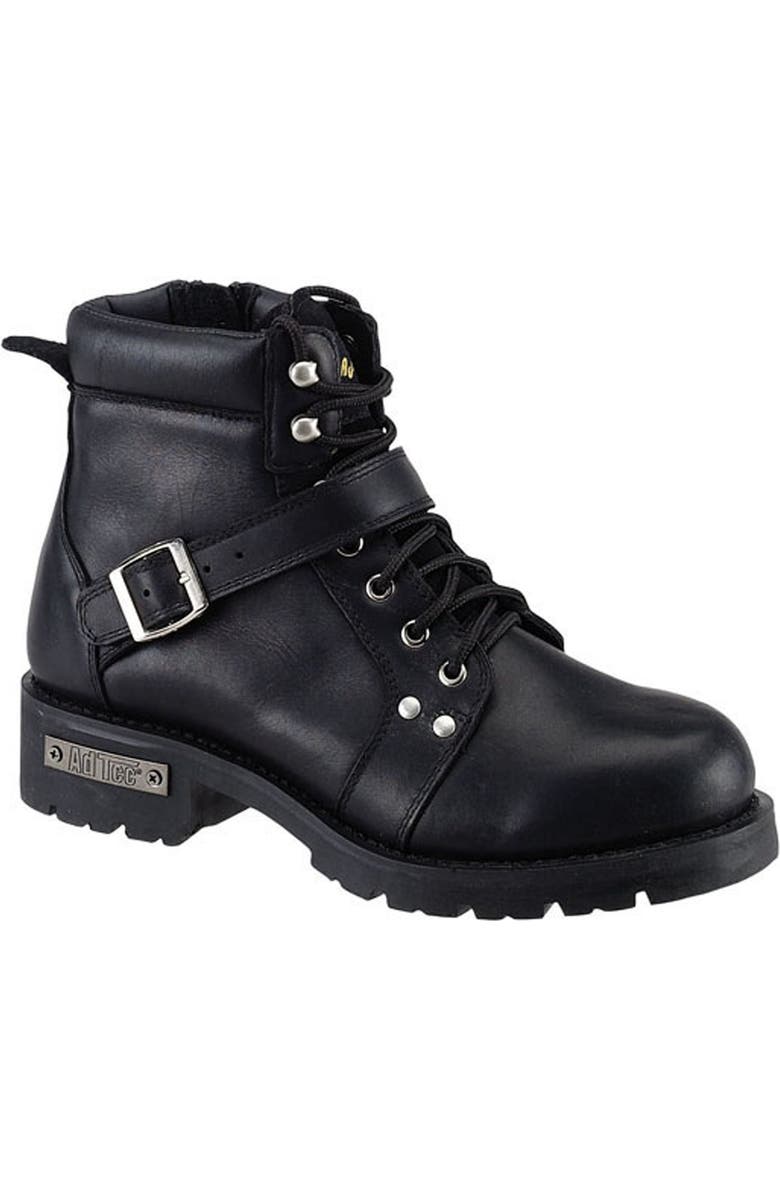 RideTecs 6" Lace Zipper Boot, Main, color, Black