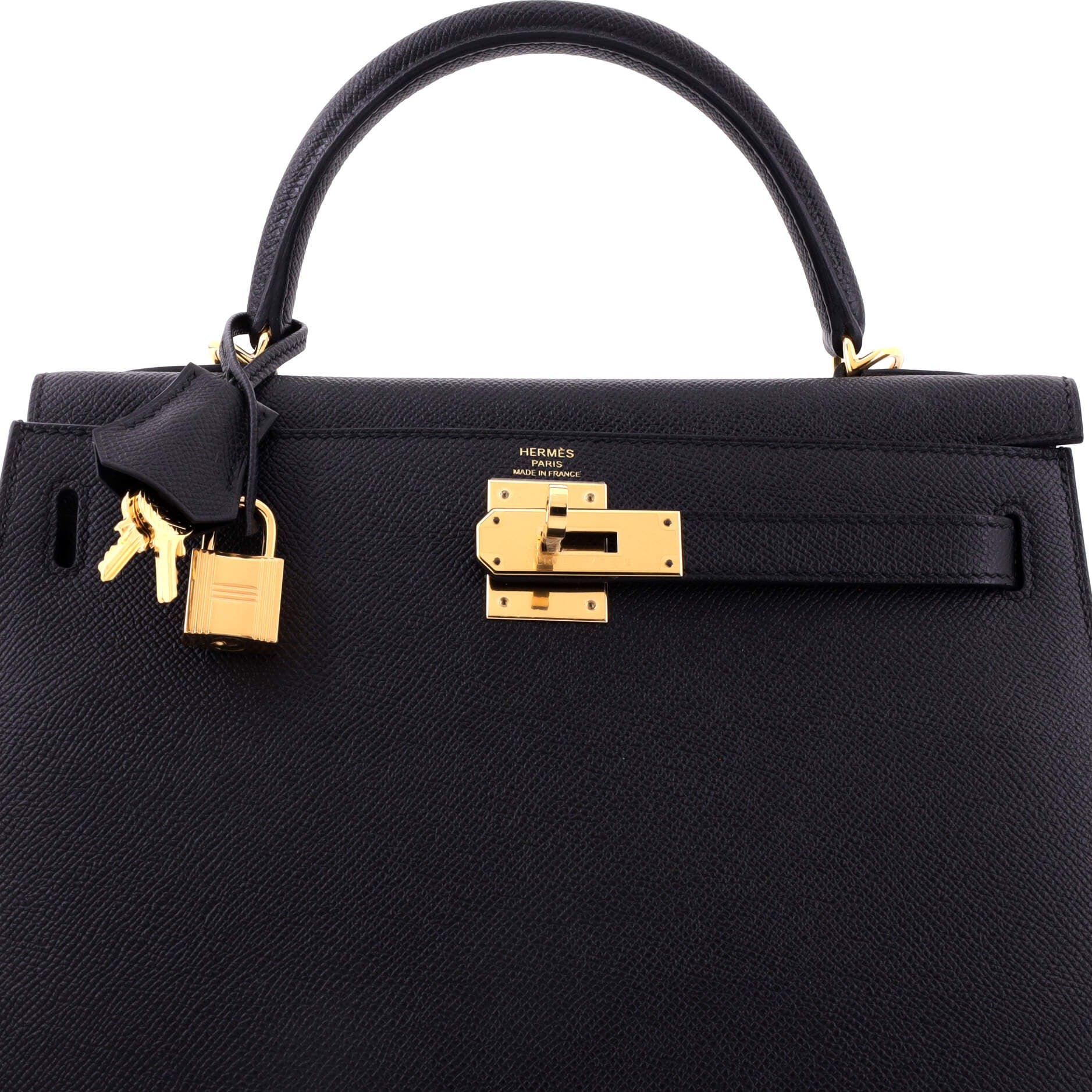 Kelly Handbag Black Epsom with Gold Hardware 28, Alternate, color, Black