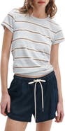 rag & bone The Slub Stripe Cotton T-Shirt