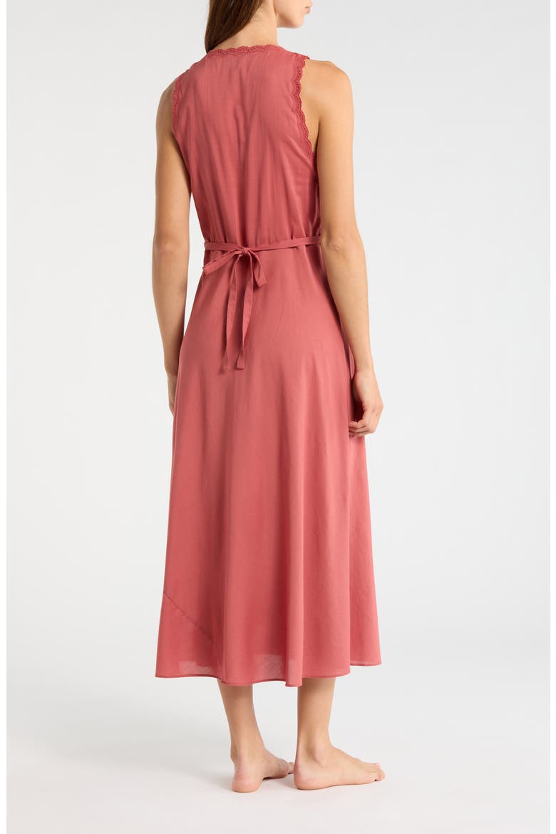 Lila Cotton Blend Nightgown, Alternate, color, ROSEWOOD