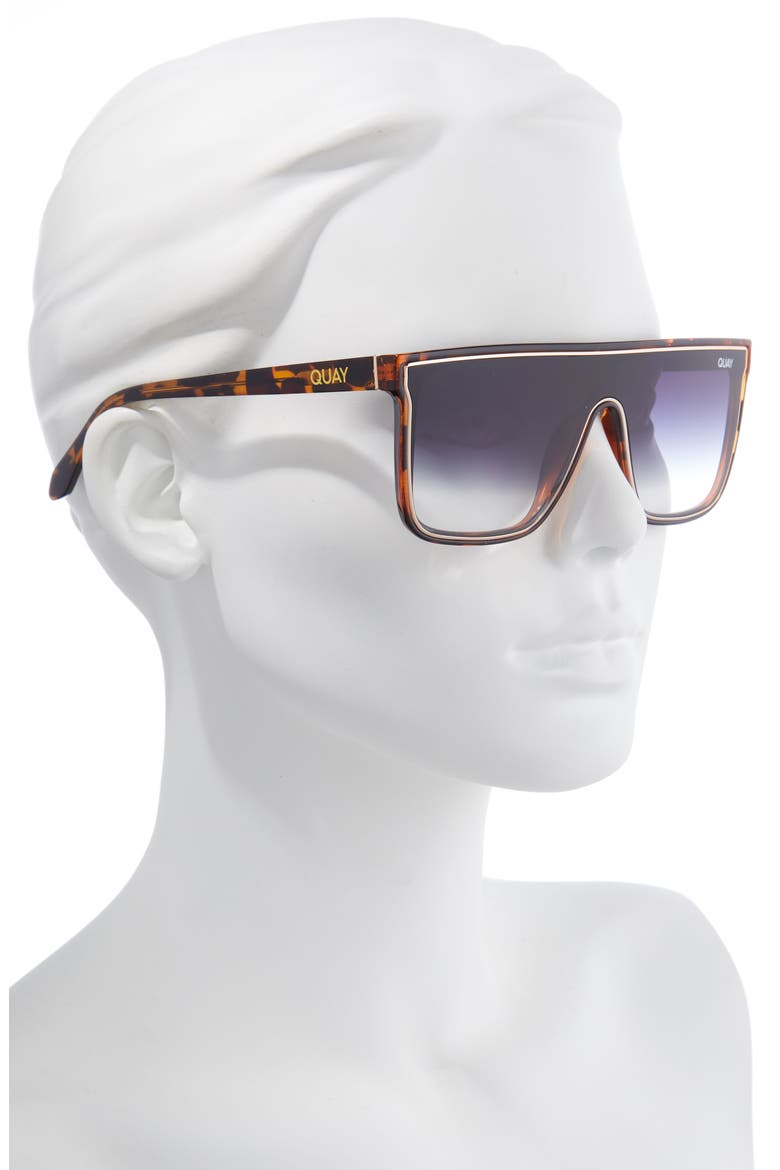 Australia x Maluma Nightfall 52mm Shield Sunglasses, Alternate, color, TORT / FADE