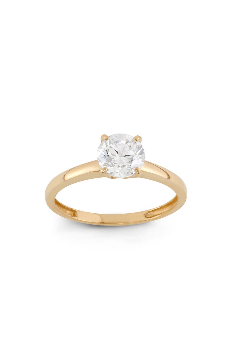 FUZION CREATIONS Cubic Zirconia Ring, Main, color, Yellow