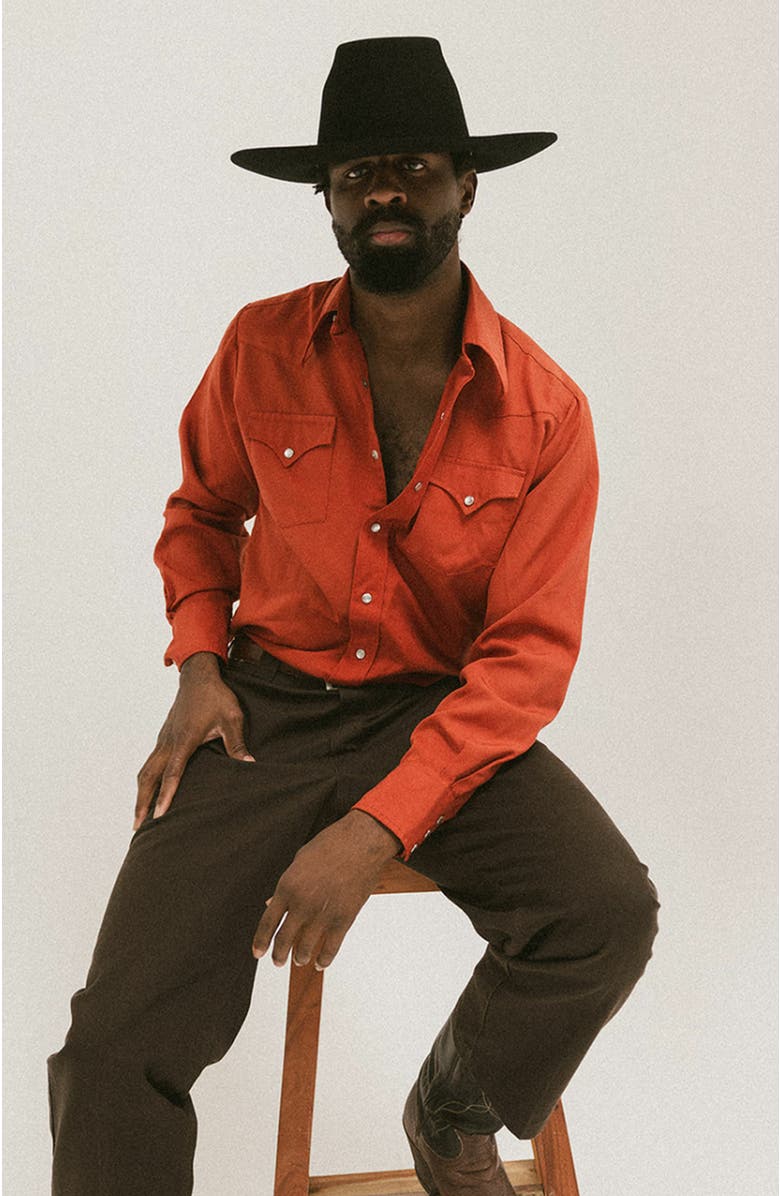 Two Roads Hat Co. Amarillo Bull Rider Crown Hat, Alternate, color, Black