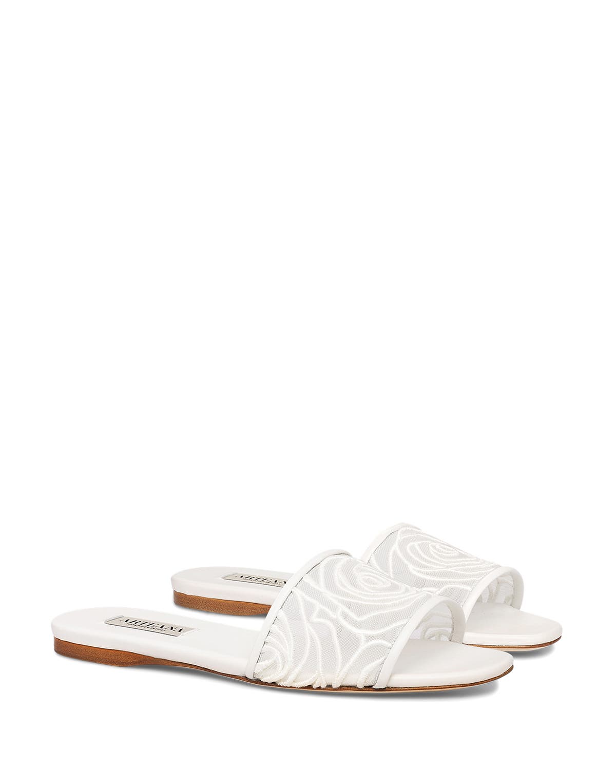Sorrento Flat Slide, Alternate, color, White