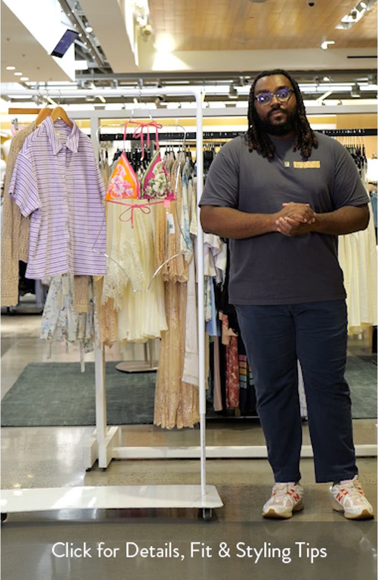 Floral Elegance Mixed Scarves Triangle Bikini Top, sales video thumbnail