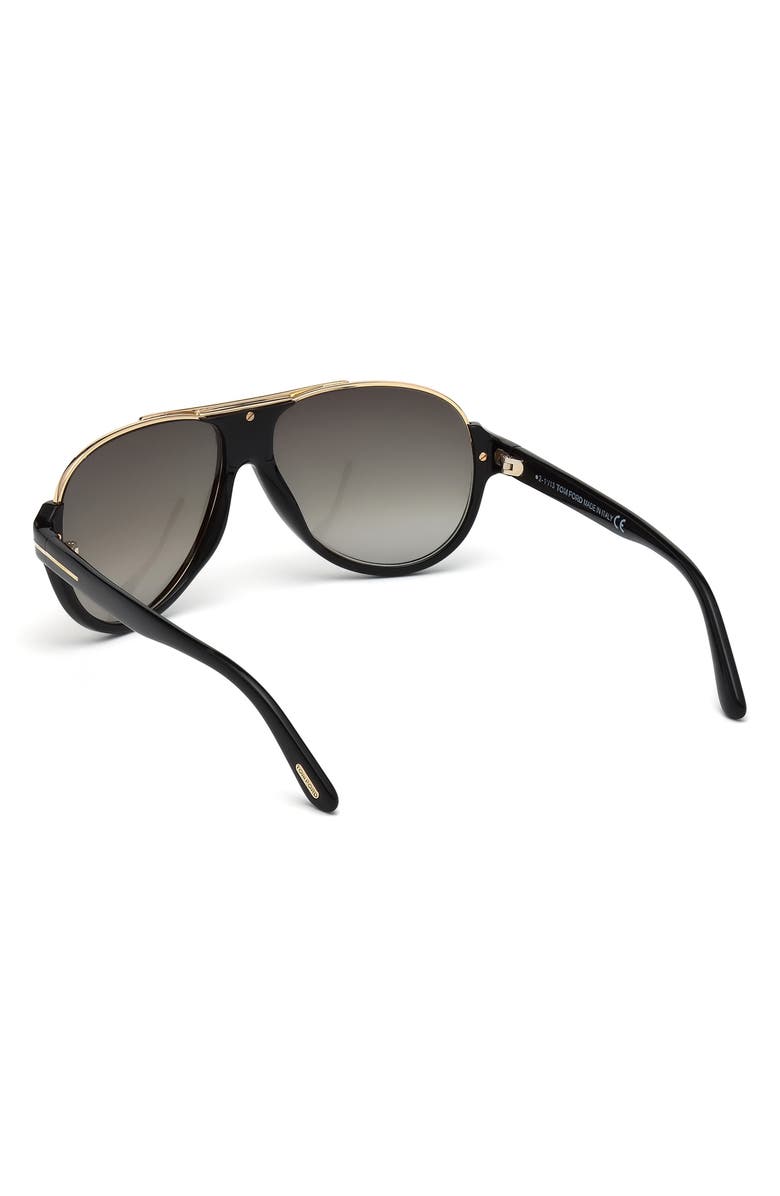 TOM FORD 'Dimitry' 59mm Aviator Sunglasses, Alternate, color, 